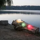 Venkovní nástěnná svítidla In-es.artdesign Tlačítko Out v barevném nebulitu Viadurini