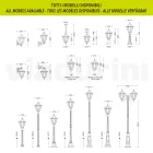 Zahradní nástěnná lampa z tlakově litého hliníku Made in Italy - Pinako Viadurini