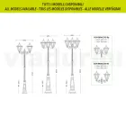 Zahradní nástěnná lampa z tlakově litého hliníku Made in Italy - Pinako Viadurini