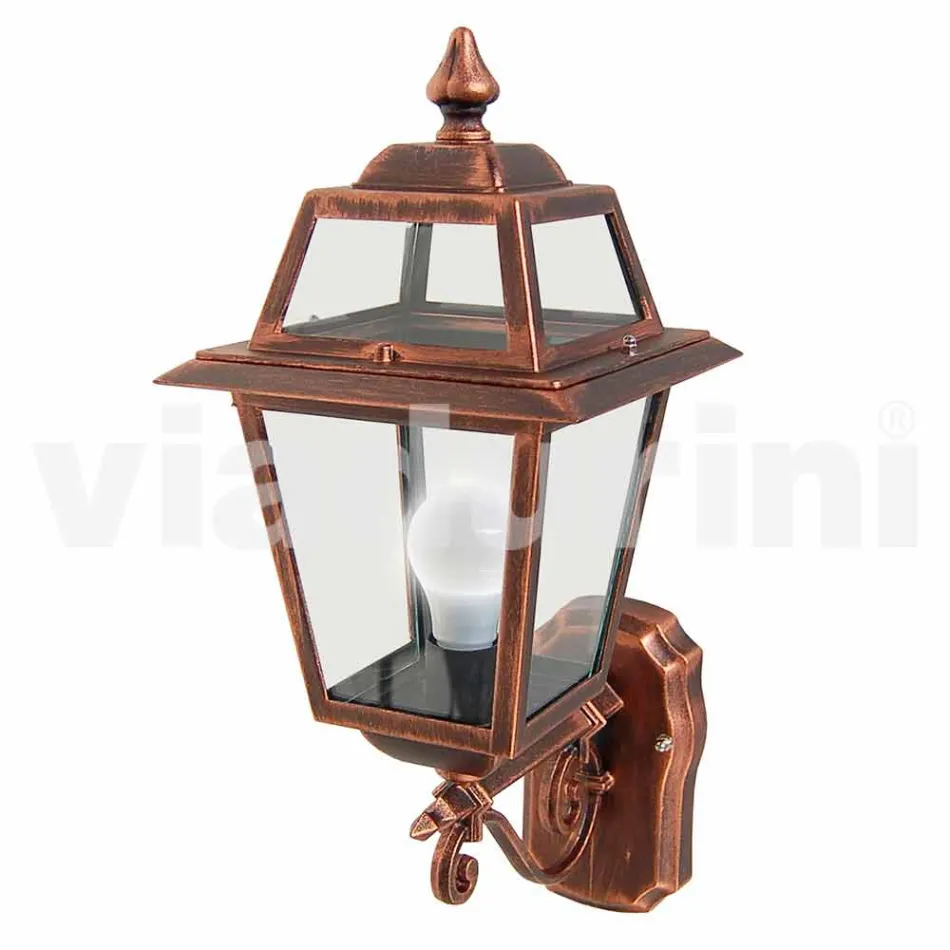 Kristel, hliníková zahradní nástěnná lampa vyrobená v Itálii Viadurini