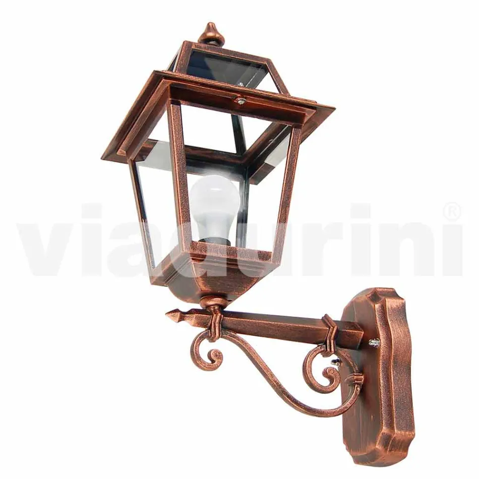 Kristel, hliníková zahradní nástěnná lampa vyrobená v Itálii Viadurini