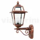 Kristel, hliníková zahradní nástěnná lampa vyrobená v Itálii Viadurini