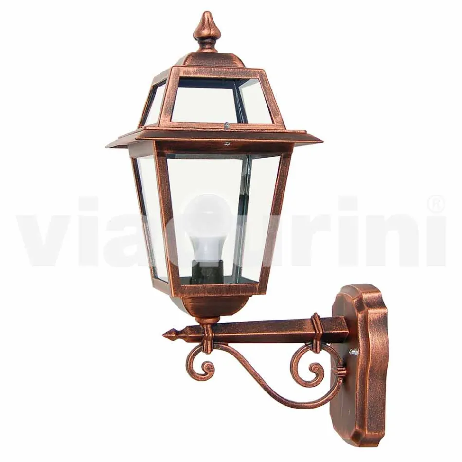 Kristel, hliníková zahradní nástěnná lampa vyrobená v Itálii Viadurini