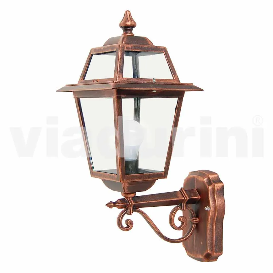 Kristel, hliníková zahradní nástěnná lampa vyrobená v Itálii Viadurini