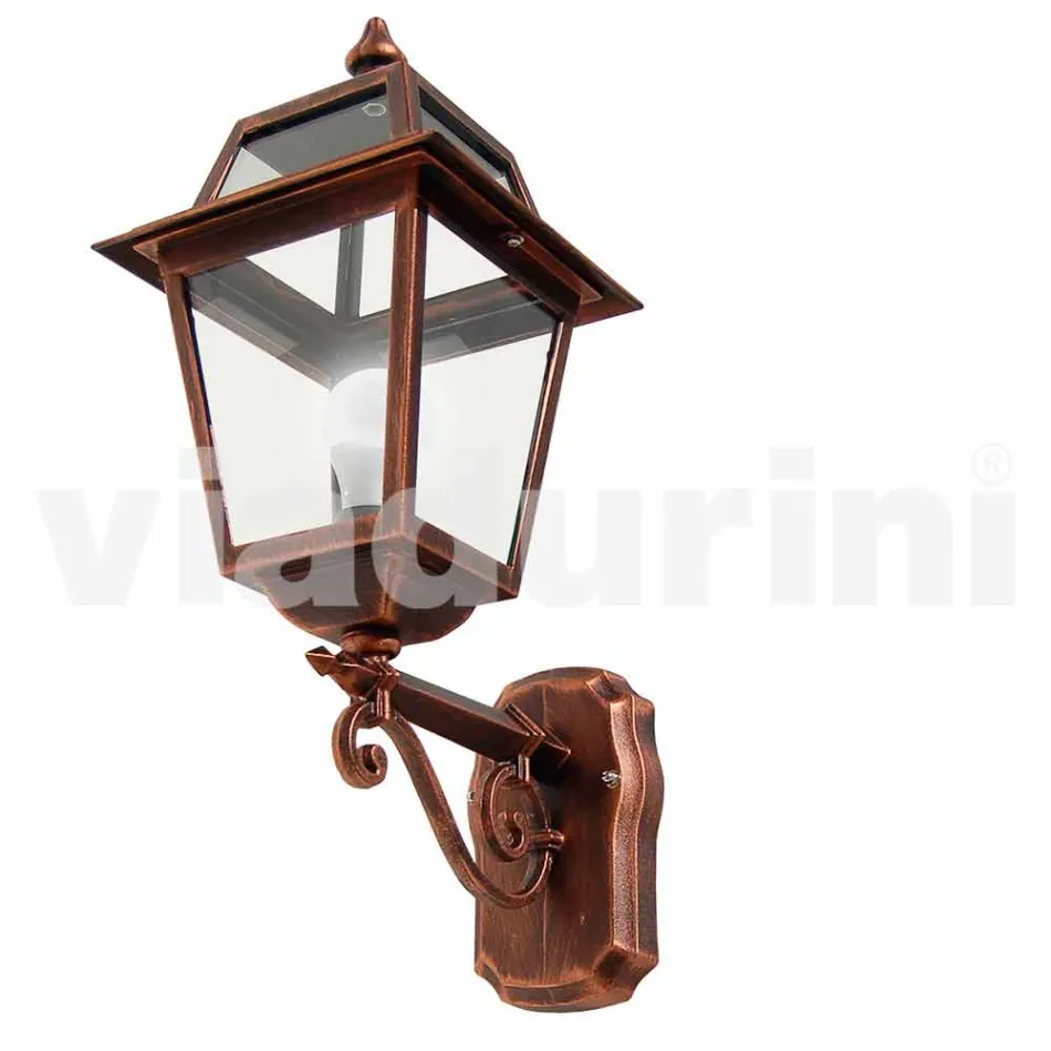 Kristel, hliníková zahradní nástěnná lampa vyrobená v Itálii Viadurini