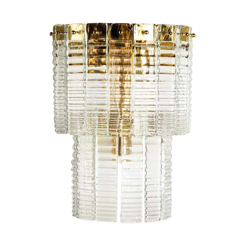 Moderní nástěnná lampa z luxusního ručně vyráběného skla Made in Italy - Valadier Viadurini