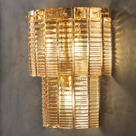 Moderní nástěnná lampa z luxusního ručně vyráběného skla Made in Italy - Valadier Viadurini