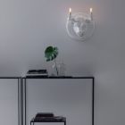 Nástěnná lampa se 2 světly v keramickém designu ve tvaru býka - Marrena Viadurini