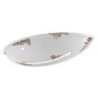 Ručně vyrobená nástěnná lampa Crescent ze železa a keramiky - Vintage Viadurini