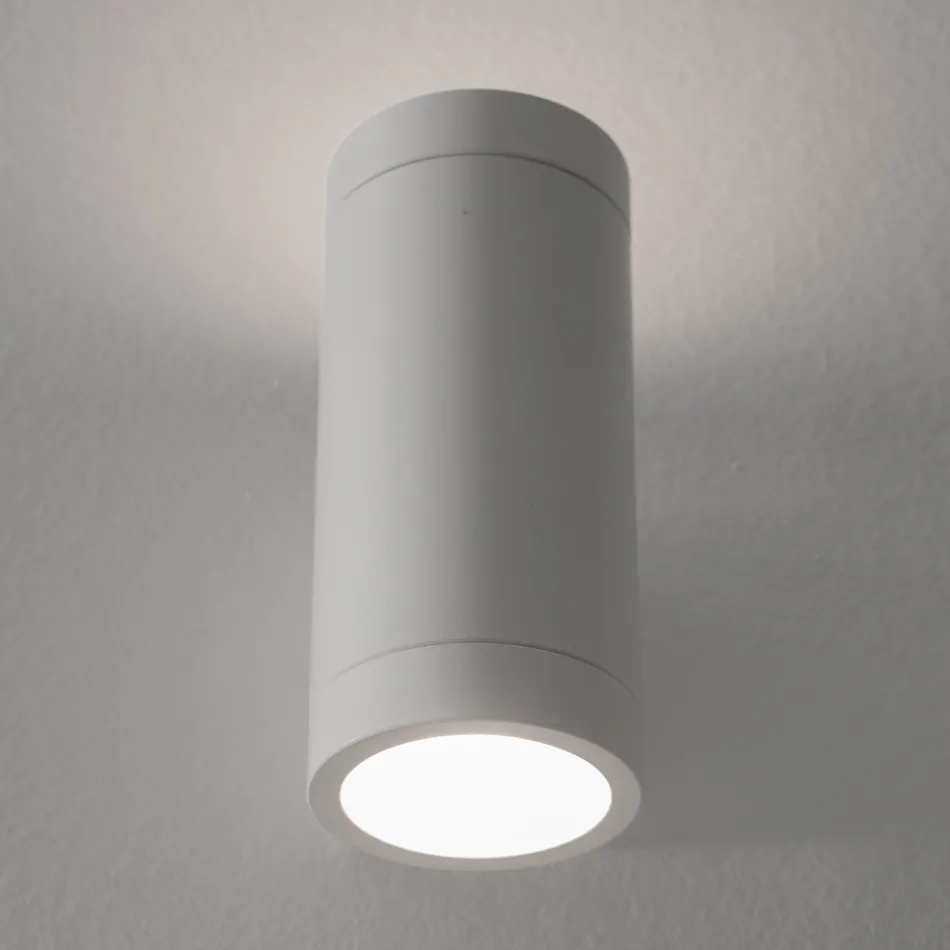 Designové venkovní nástěnné svítidlo v bílém nebo černém hliníku - Leopida Viadurini