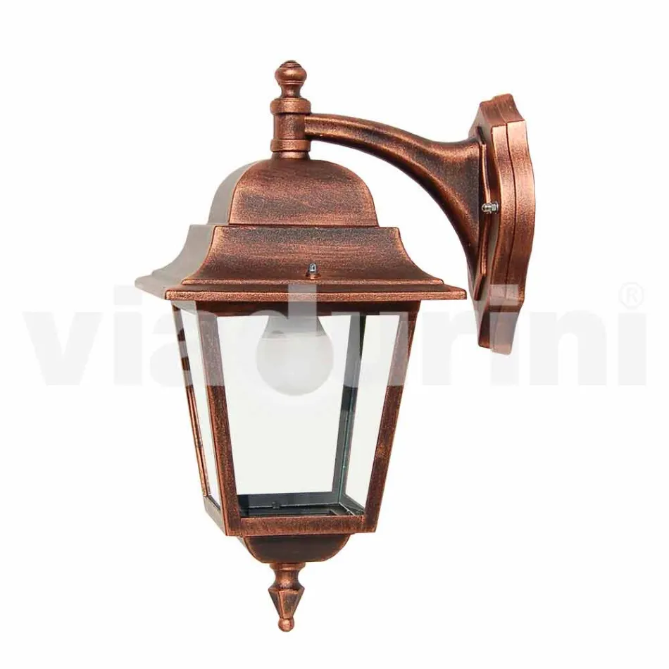 Hliníková zahradní nástěnná lampa vyrobená v Itálii, Aquilina Viadurini