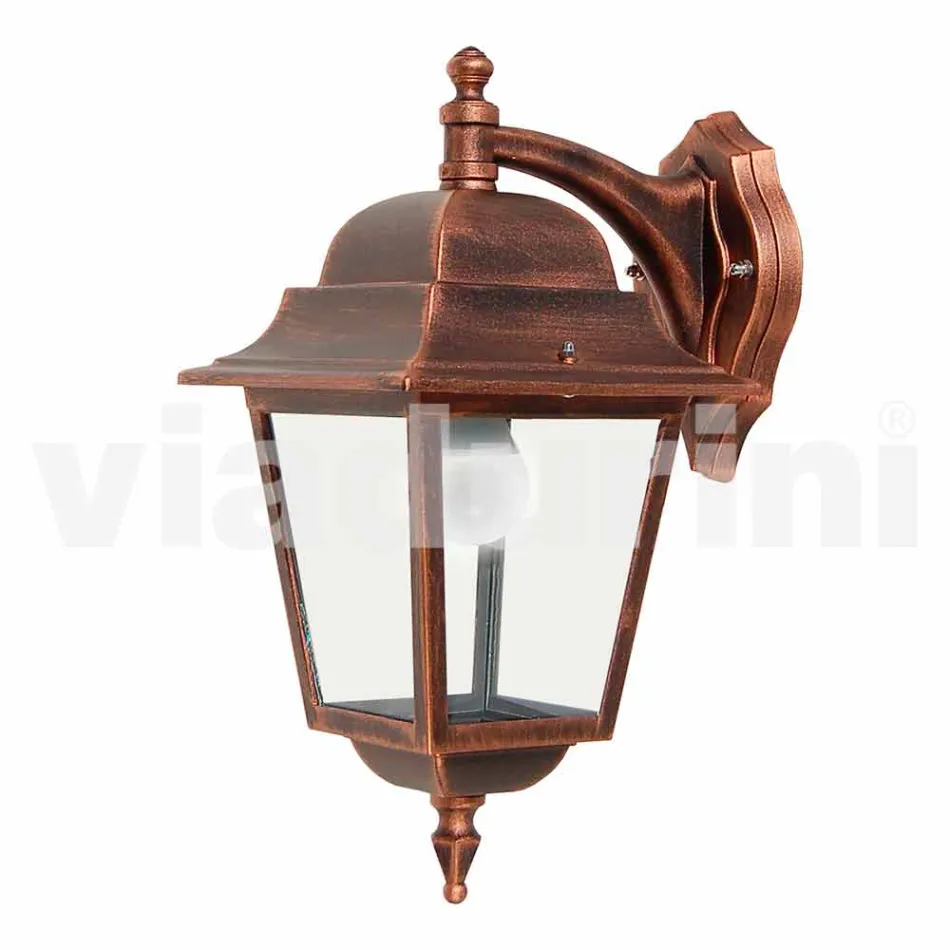 Hliníková zahradní nástěnná lampa vyrobená v Itálii, Aquilina Viadurini