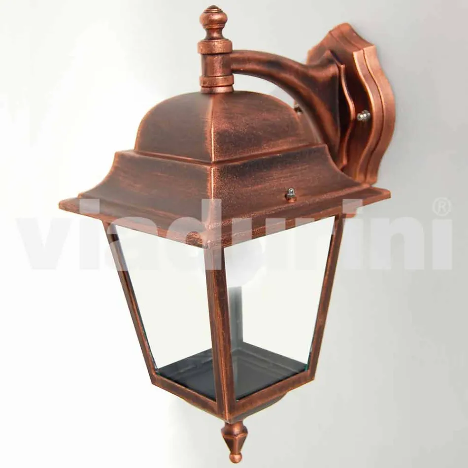 Hliníková zahradní nástěnná lampa vyrobená v Itálii, Aquilina Viadurini