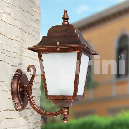 Hliníkové zahradní nástěnné svítidlo vyrobené v Itálii, Aquilina Viadurini