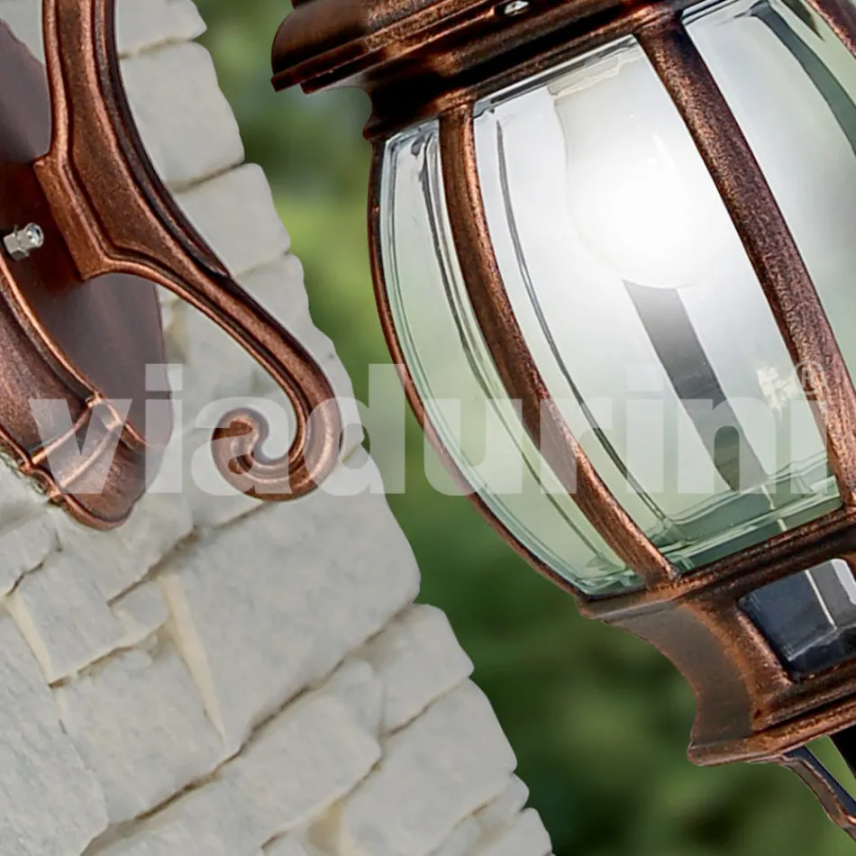 Hliníkové zahradní nástěnné svítidlo italské výroby Anika Viadurini