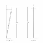 Stmívatelná kovová nástěnná lampa s integrovanou LED vyrobenou v Itálii - Celine Viadurini