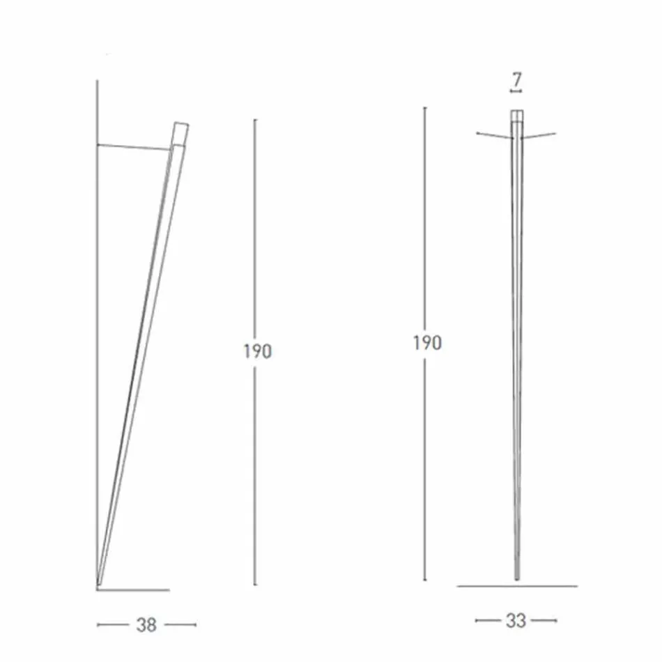 Stmívatelná kovová nástěnná lampa s integrovanou LED vyrobenou v Itálii - Celine Viadurini