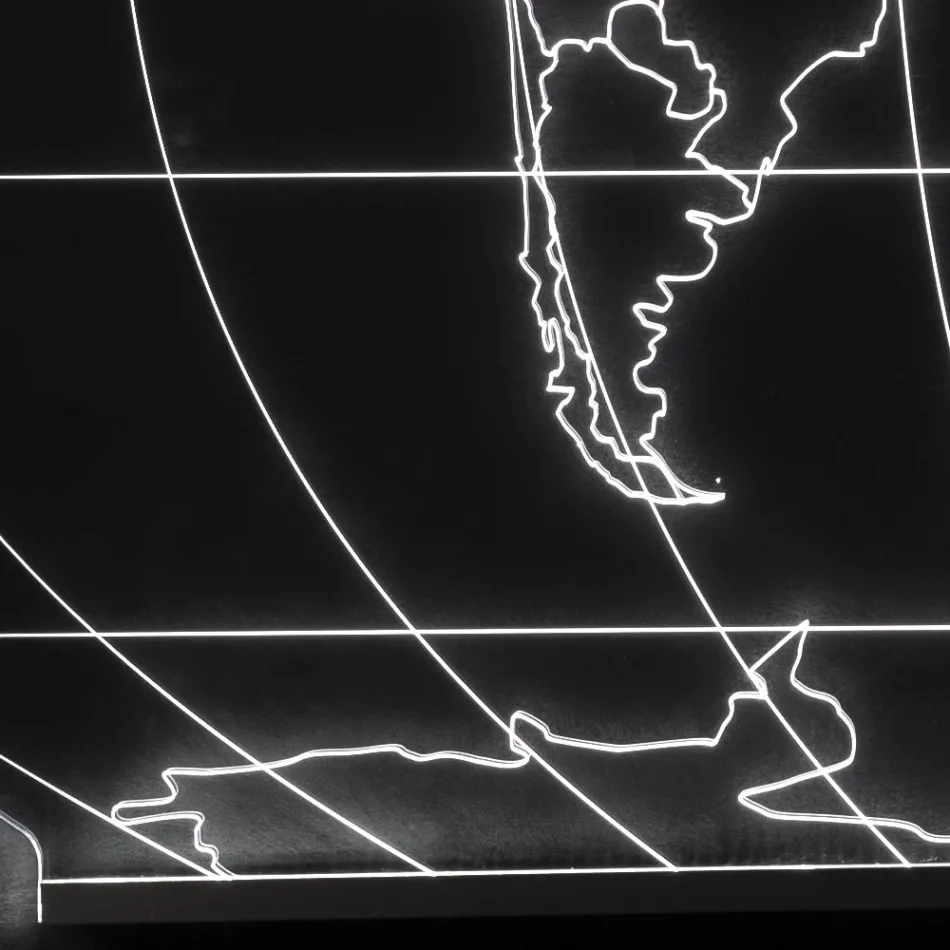 Nástěnná lampa Planisphere z laserem rytého akrylového krystalu - Rihanna Viadurini