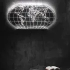 Nástěnná lampa Planisphere z laserem rytého akrylového krystalu - Rihanna Viadurini