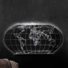 Nástěnná lampa Planisphere z laserem rytého akrylového krystalu - Rihanna Viadurini