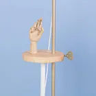 Designová lampa z oceli, jasanu a mosazi vyrobená v Itálii - Pitulla Viadurini