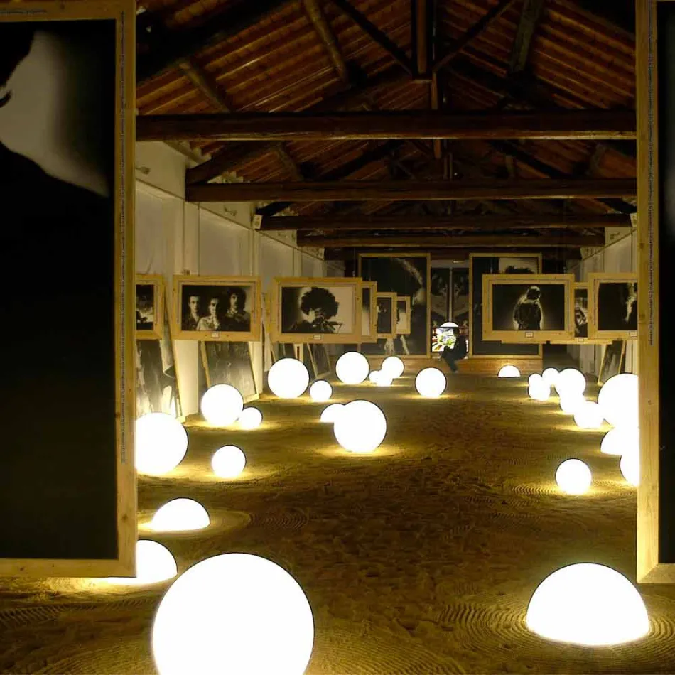 Globe koule / stolní lampa Slide Globo white bright vyrobené v Itálii Viadurini