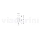 Hliníkové zahradní stropní svítidlo italské výroby Aquilina Viadurini