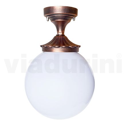 Stropní svítidlo z akrylu a černého hliníku Made in Italy - Trovanero Viadurini