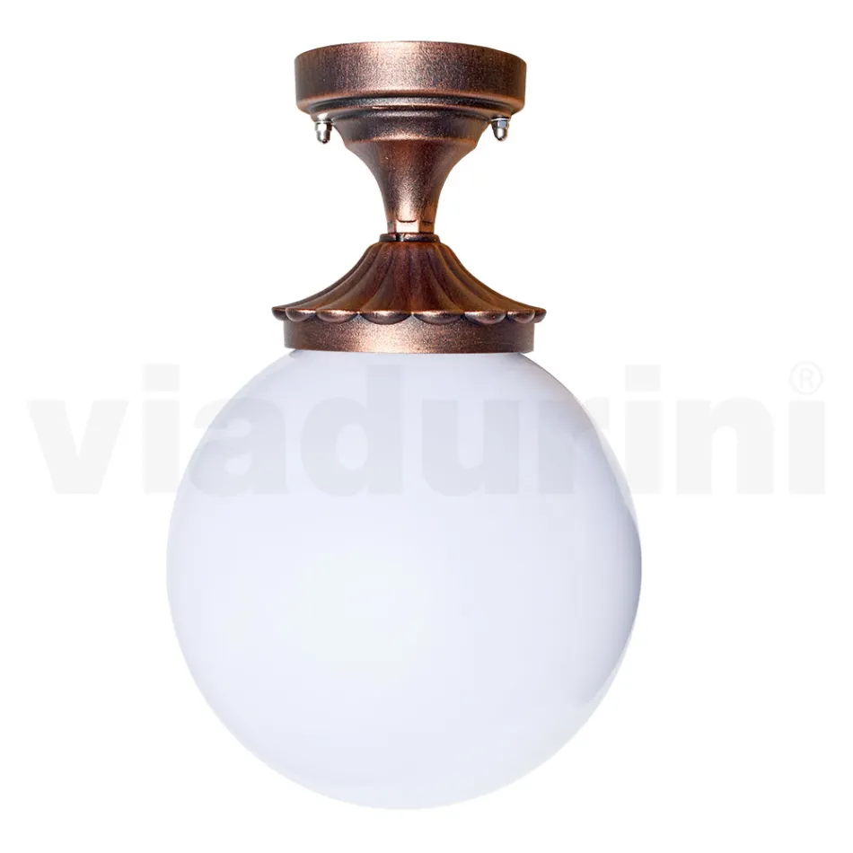 Stropní svítidlo z akrylu a černého hliníku Made in Italy - Trovanero Viadurini