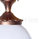 Stropní svítidlo z akrylu a černého hliníku Made in Italy - Trovanero Viadurini