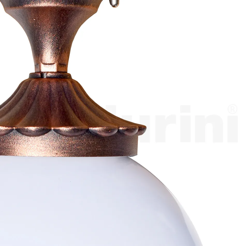 Stropní svítidlo z akrylu a černého hliníku Made in Italy - Trovanero Viadurini