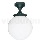 Stropní svítidlo z hliníku a opálového akrylátu Made in Italy - Trovaantracite Viadurini