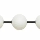 Závěsná lampa 3 světla v mosazi a skle 2 povrchové úpravy - Alma od Il Fanale Viadurini