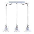 Závěsná lampa 3 světla Vintage ručně vyráběné železo a keramika - Chieti