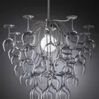 Pendant lamp 30 sklenic převrátil Sauvignon Viadurini