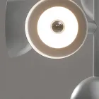 Závěsné svítidlo 9 světel Design v bílém nebo černém hliníku - Celio Viadurini