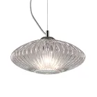 Ručně vyráběná závěsná lampa z foukaného skla v Benátkách - Dafne Viadurini