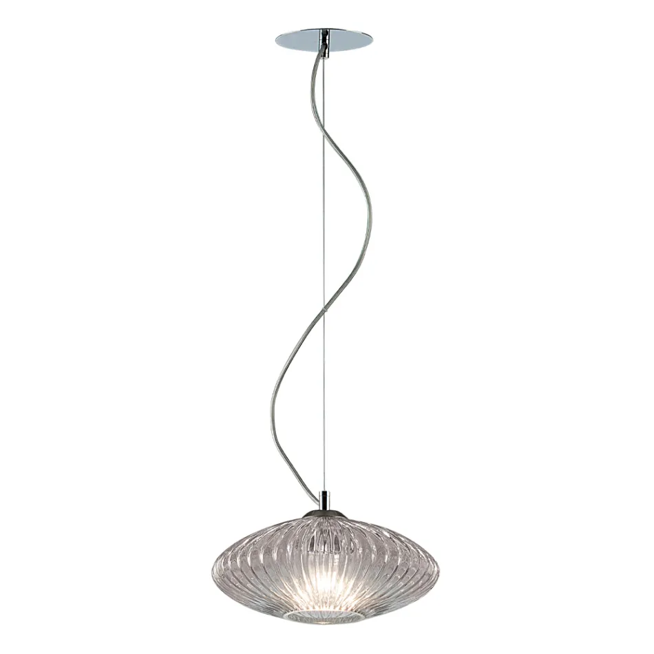 Ručně vyráběná závěsná lampa z foukaného skla v Benátkách - Dafne Viadurini