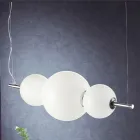 Ručně vyráběné závěsné svítidlo z vrstveného benátského skla - Jupiter Viadurini