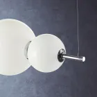 Ručně vyráběné závěsné svítidlo z vrstveného benátského skla - Jupiter Viadurini