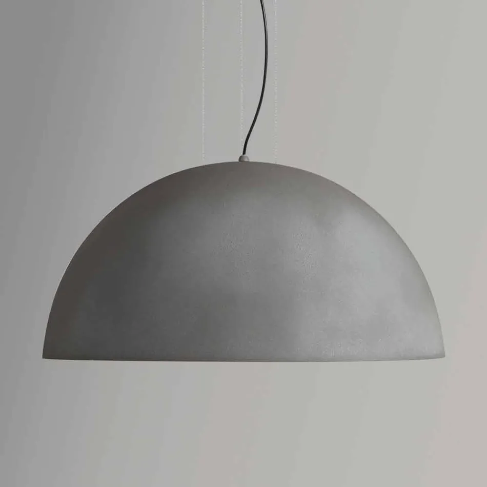 Lampa bicolor suspenze ocel, Ø50xh.25xL.cavo100cm, Milosti Viadurini