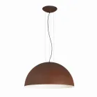 Lampa bicolor suspenze ocel, Ø50xh.25xL.cavo100cm, Milosti Viadurini