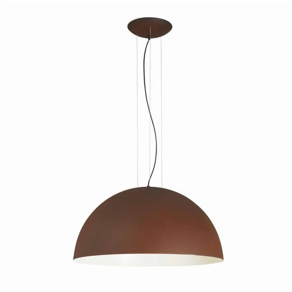 Lampa bicolor suspenze ocel, Ø50xh.25xL.cavo100cm, Milosti Viadurini