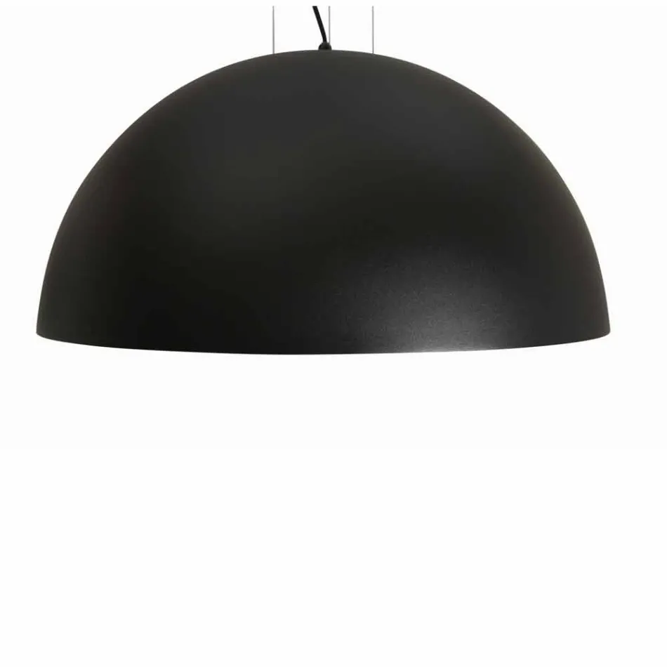 Lampa bicolor suspenze ocel, Ø50xh.25xL.cavo100cm, Milosti Viadurini