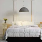 Lampa bicolor suspenze ocel, Ø50xh.25xL.cavo100cm, Milosti Viadurini