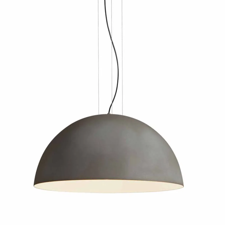 Lampa bicolor suspenze ocel, Ø50xh.25xL.cavo100cm, Milosti Viadurini