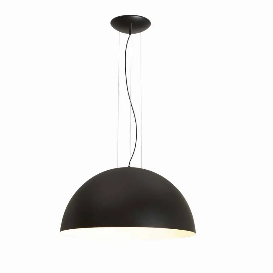 Lampa bicolor suspenze ocel, Ø60xh.30xL.cavo100cm, Tara Viadurini