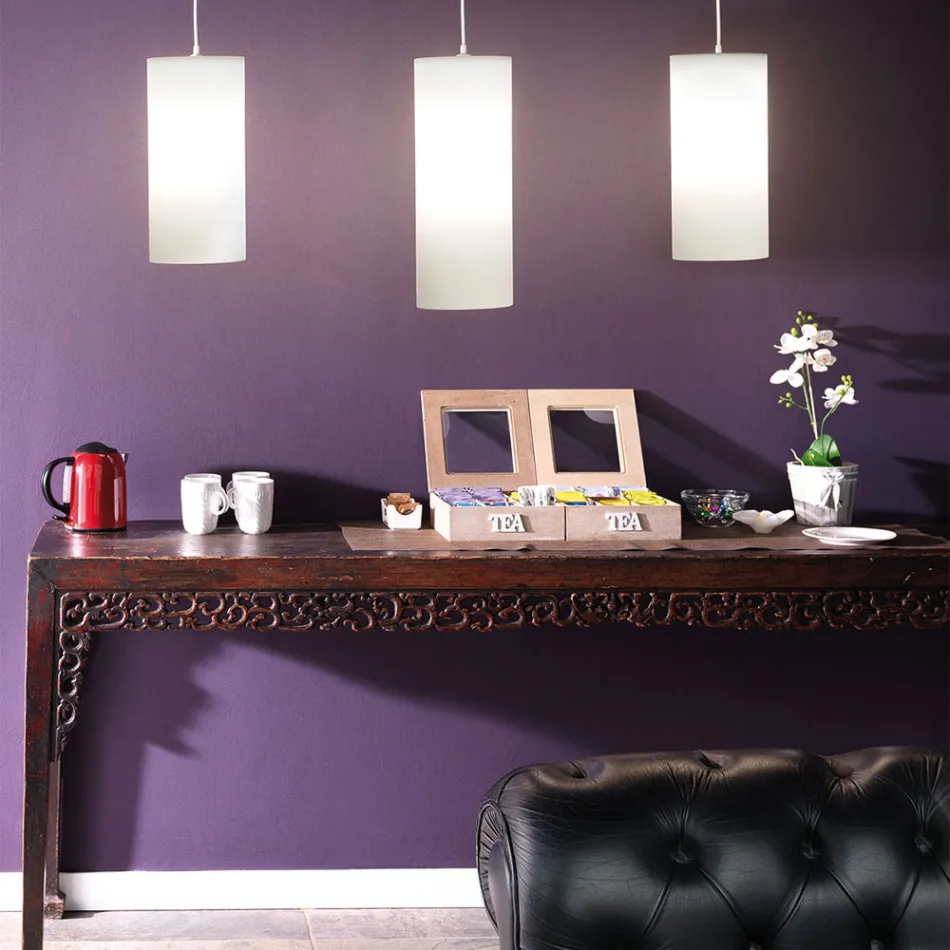 Válcové závěsné svítidlo z polyetylenu Made in Italy - Minervo Viadurini