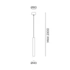 Lampa válcové suspenze O4 Slunečnice Il Fanale Viadurini