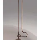 Závěsné svítidlo lemů mosazi a bílé sklo Viadurini